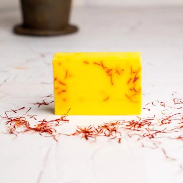 Saffron goat milk hand made soap 50gm